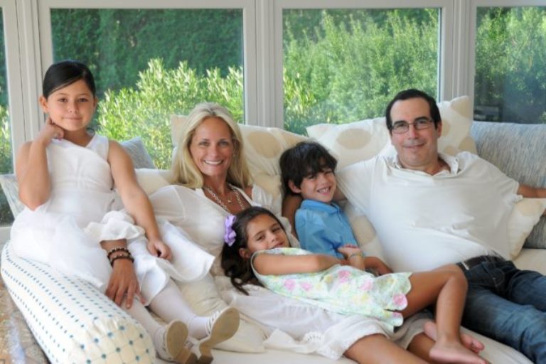 Heather deForest Crosby Steven Mnuchin and their kids