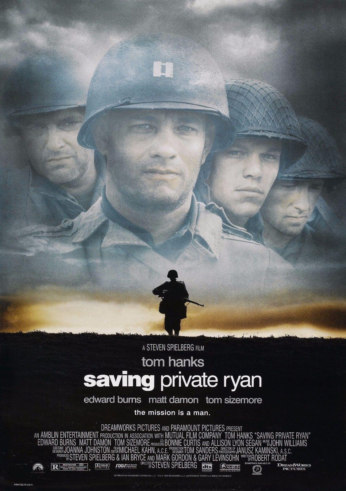 saving private ryan movie art silk poster