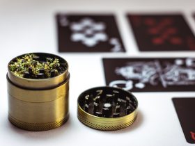 green herb grinder