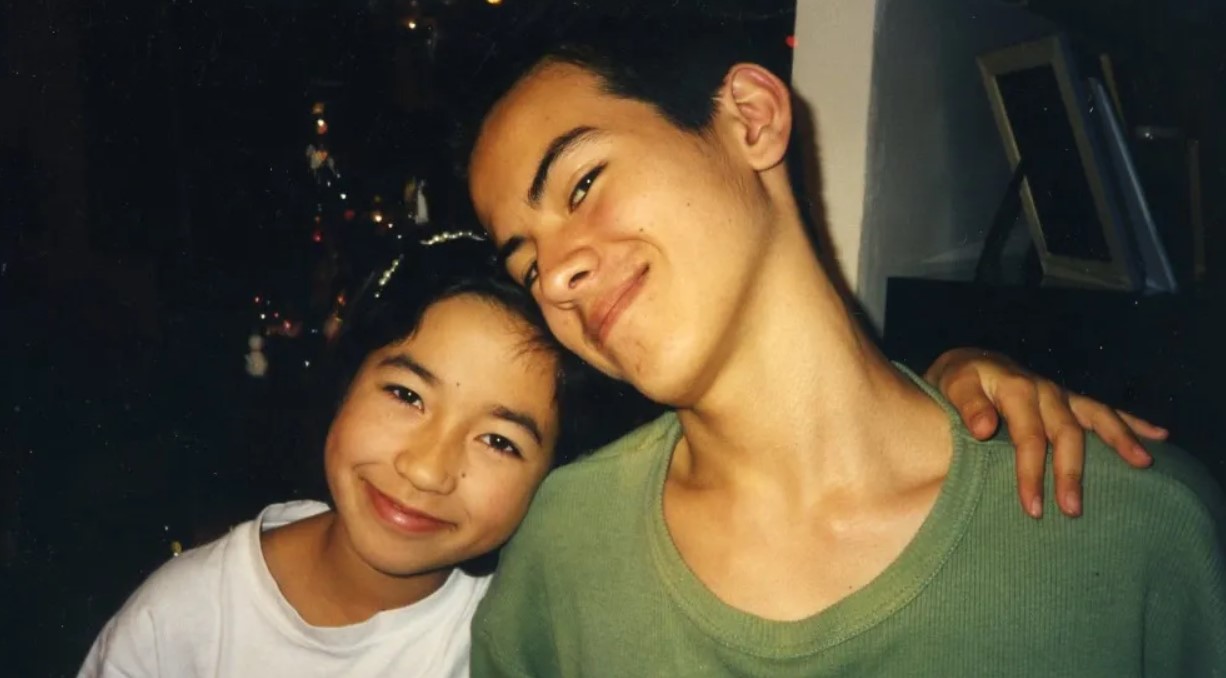 maya erskine with his brother