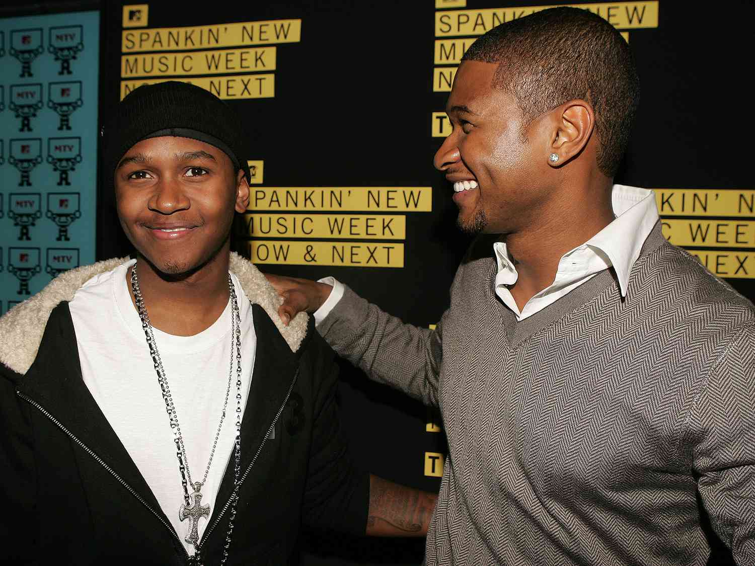 usher with his brother