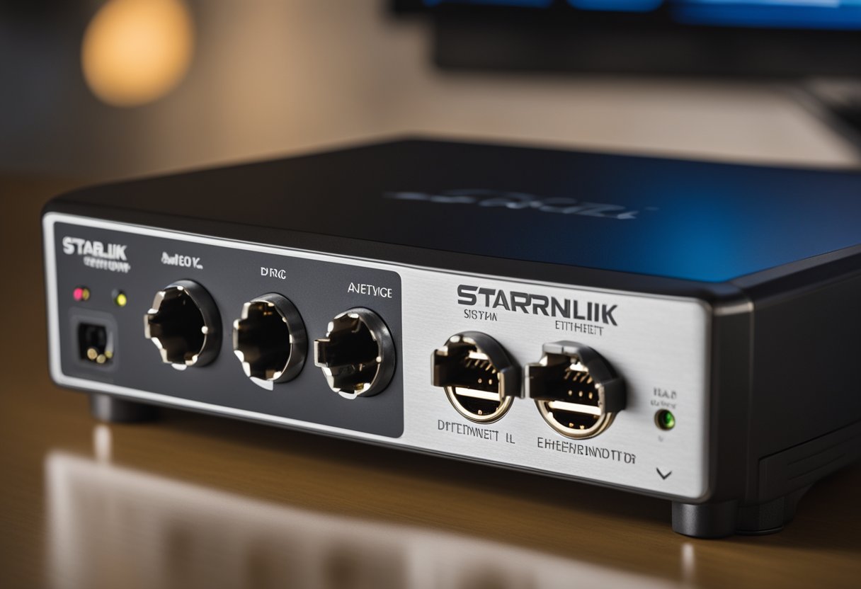The starlink ethernet adapter sits idle, unresponsive
