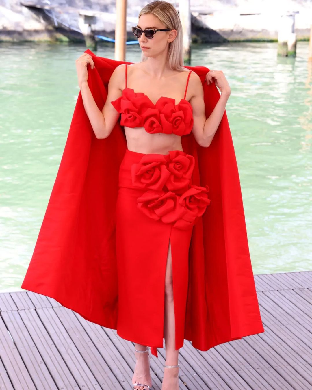 vanessa kirby red rose outfit
