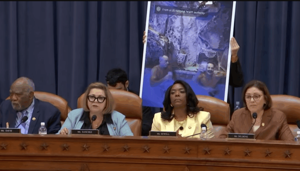 RFK Jr. Defends Budget Cuts as Democrats Display Hot Tub Photo at Hearing